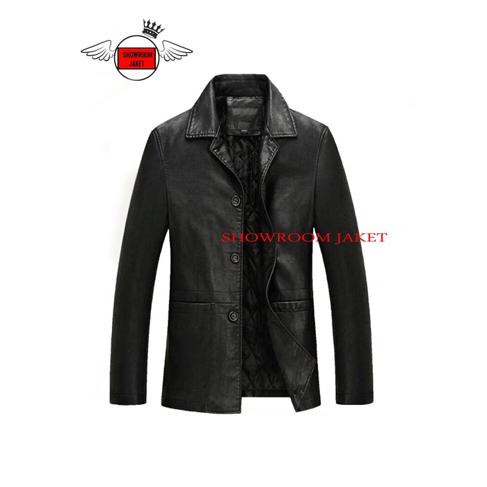 JAS KULIT JAS KULIT PU JAS PRIA BLAZER PRIA