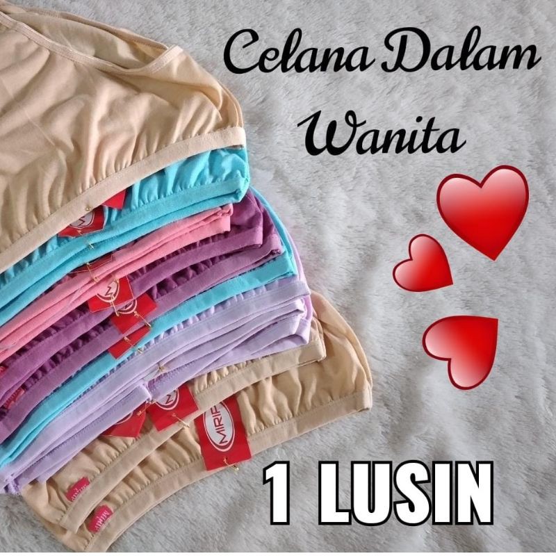 Celana Dalam Wanita 12 Pcs Cd Wanita Jumbo Cawet Sexy Murah Mirip