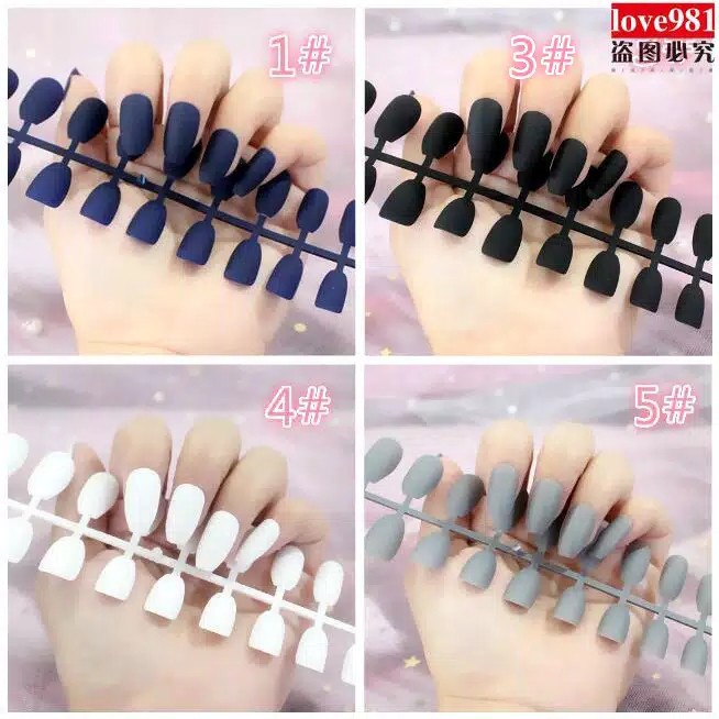 Kuku Palsu Polos Fake Nails