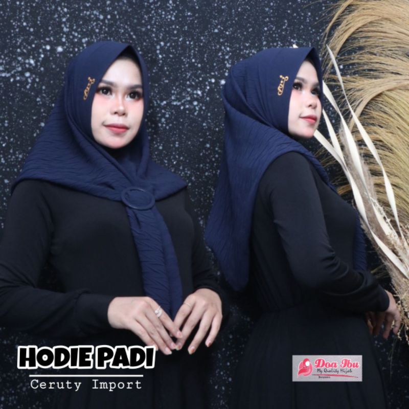 JILBAB INSTAN HOODY GESPER PLISKET PADI ORIGINAL DOA IBU/HOODY GESPER PLISKET PADI ORI DOI