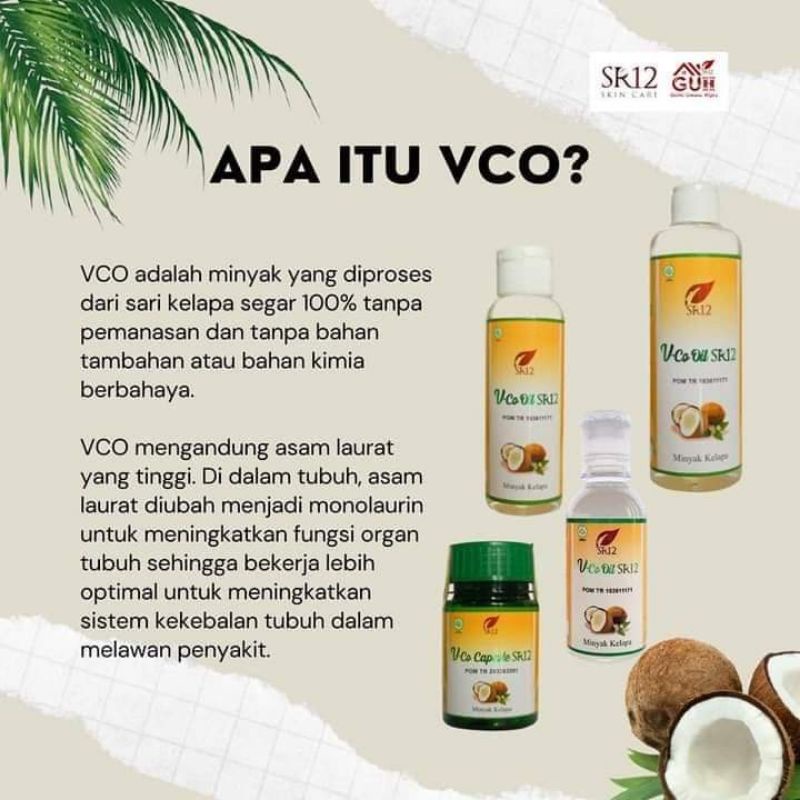 SR12 VCO Virgin Coconut Oil - 100% Pure Minyak Kelapa Murni - Minyak Serbaguna