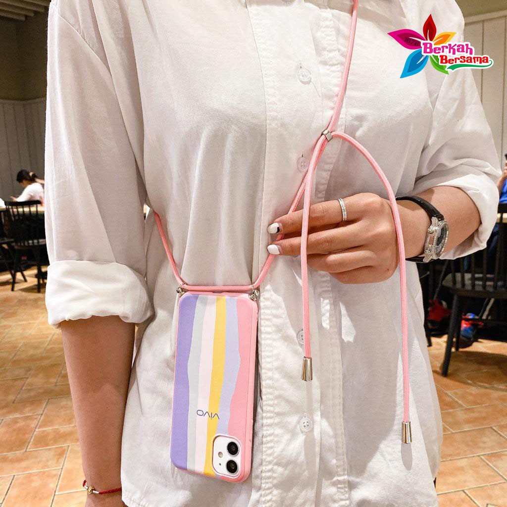 SS165 case Slingcase Tali Lanyard Rainbow Realme C31 C35 C1 C2 C3 5 5i 5s C11 c12 narzo 30a 50A PRIME c15 c17 BB5468