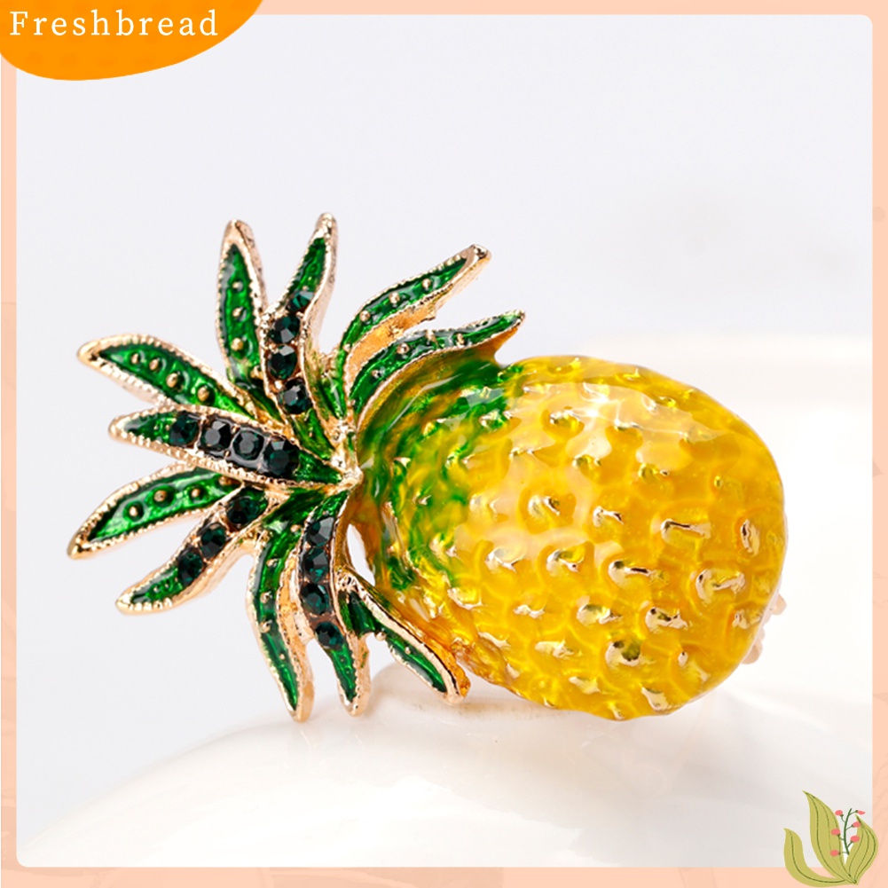 [ TERLARIS]Creative Fruit Pineapple Brooch Pin Shirt Scarf Dress Women Jewelry Decor Gift