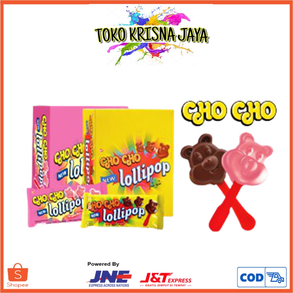 

CHO CHO LOLLIPOP CHOCOLATE | STRAWBERRY NETTO 24 PCS X 10 GR