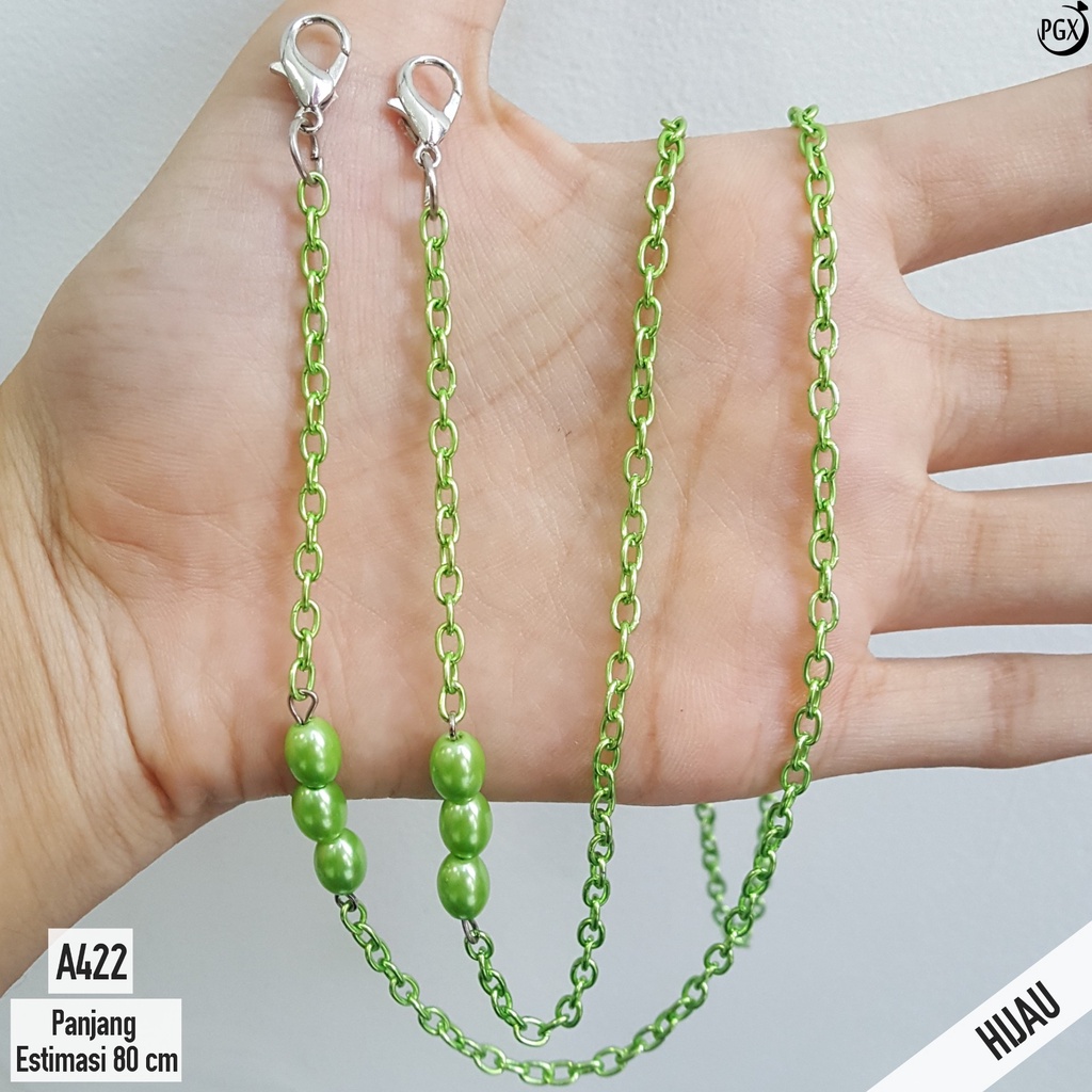 PGX Strap Masker - Tali Masker - Kalung Masker Mute Kristal Kaca Berkilau Aksesoris Fashion A422