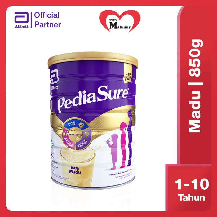 Pediasure Triplesure Vanila / Madu 850gr (Khusus Gojek Surabaya) / Toko Makmur Online