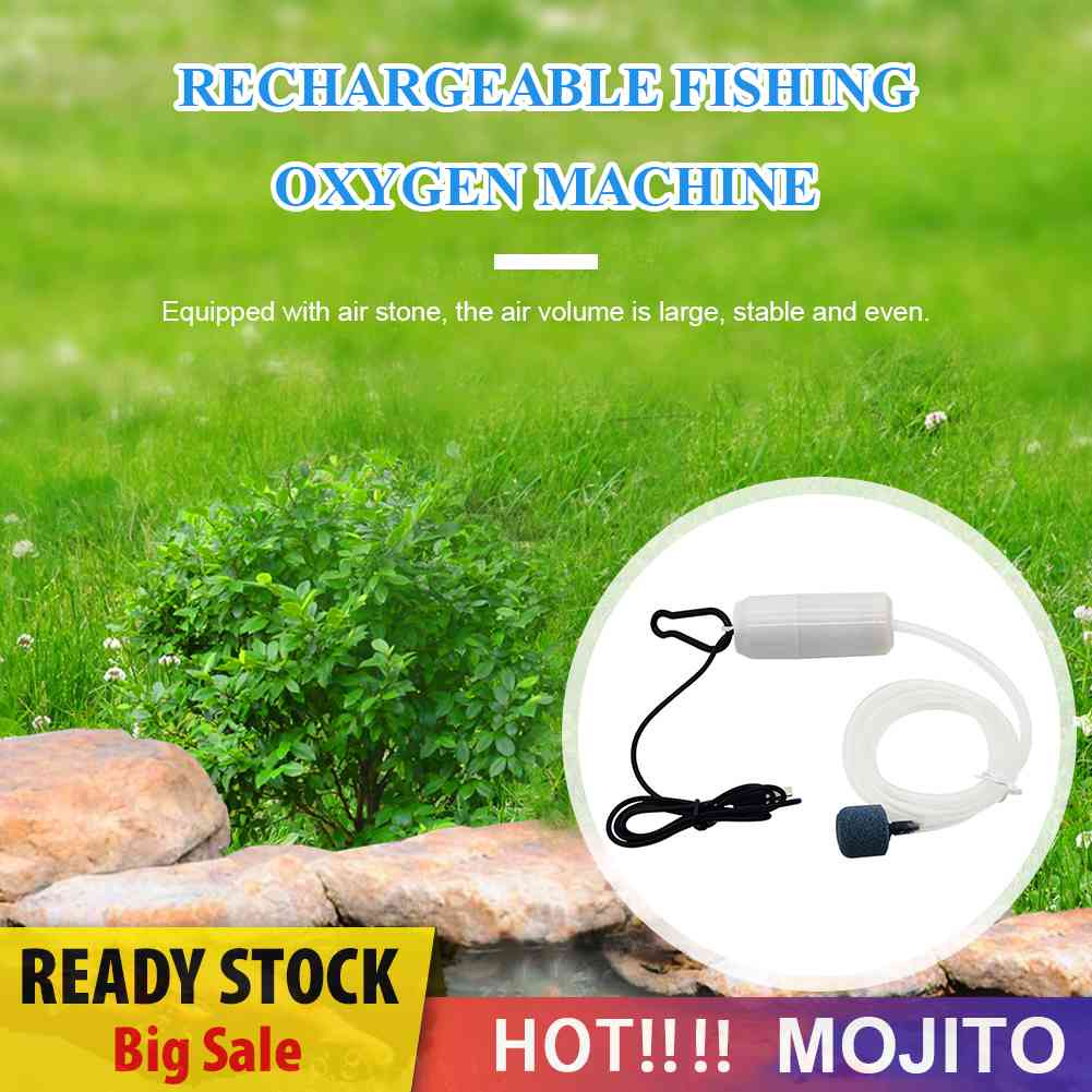 Aquarium Oxygen Air Pump Fish Tank USB Power Silent Air Compressor Aerator