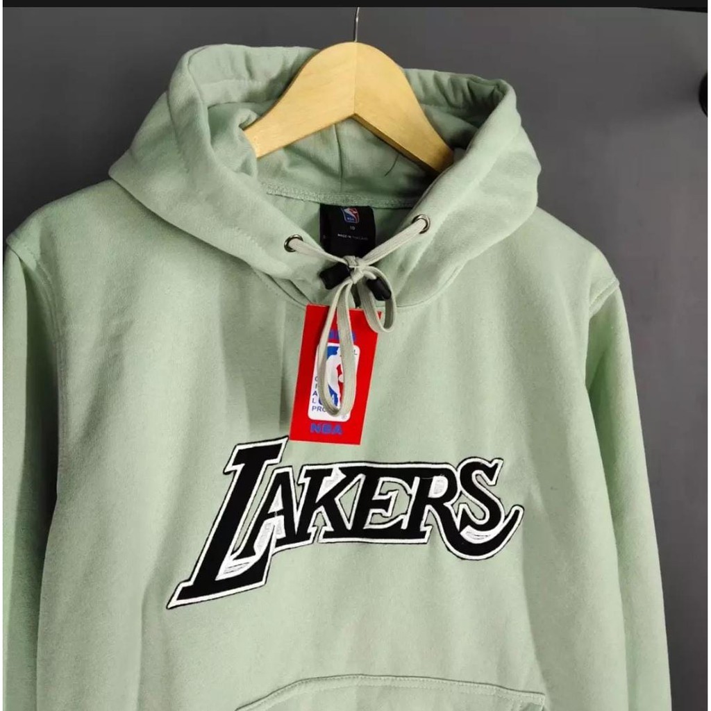 Jaket Sweater Hoodie LA LAKERS Full Bordir // Hoodie New Era X NBA LA LAKERS Premium Authentic