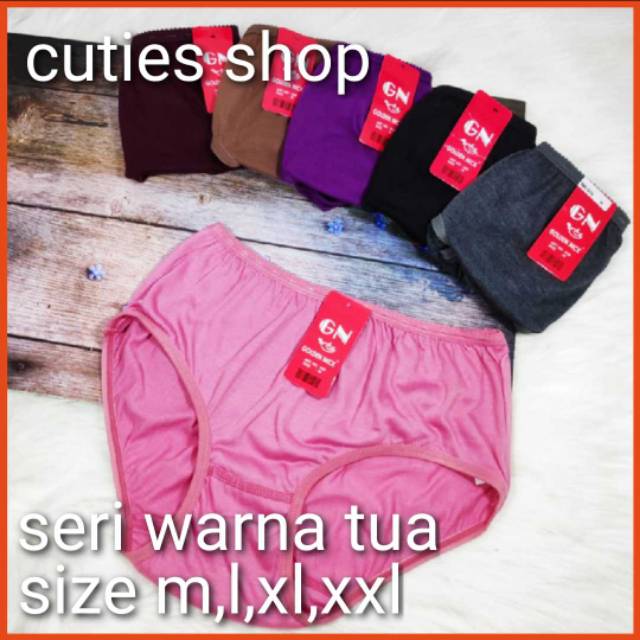 GOLDEN NICK - celana dalam wanita- bahan katun - sz m-xxl