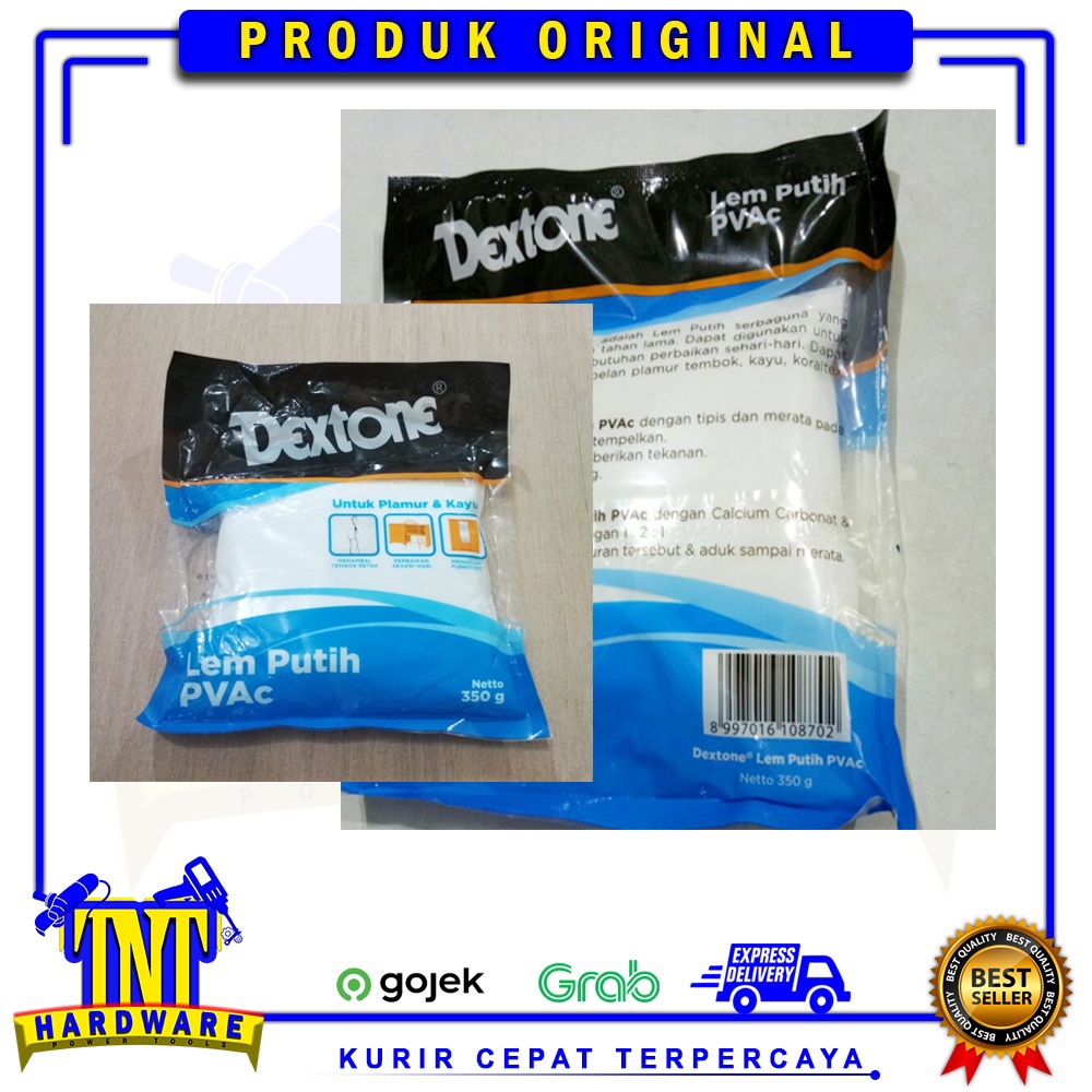 

LEM DEXTONE 350 gram / Lem Putih PvAc bahan untuk Kertas