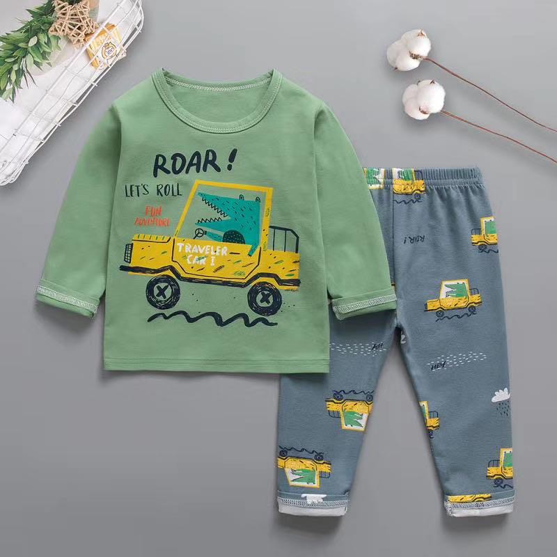 GROSIR Piyama baju tidur anak cowok import motif roar