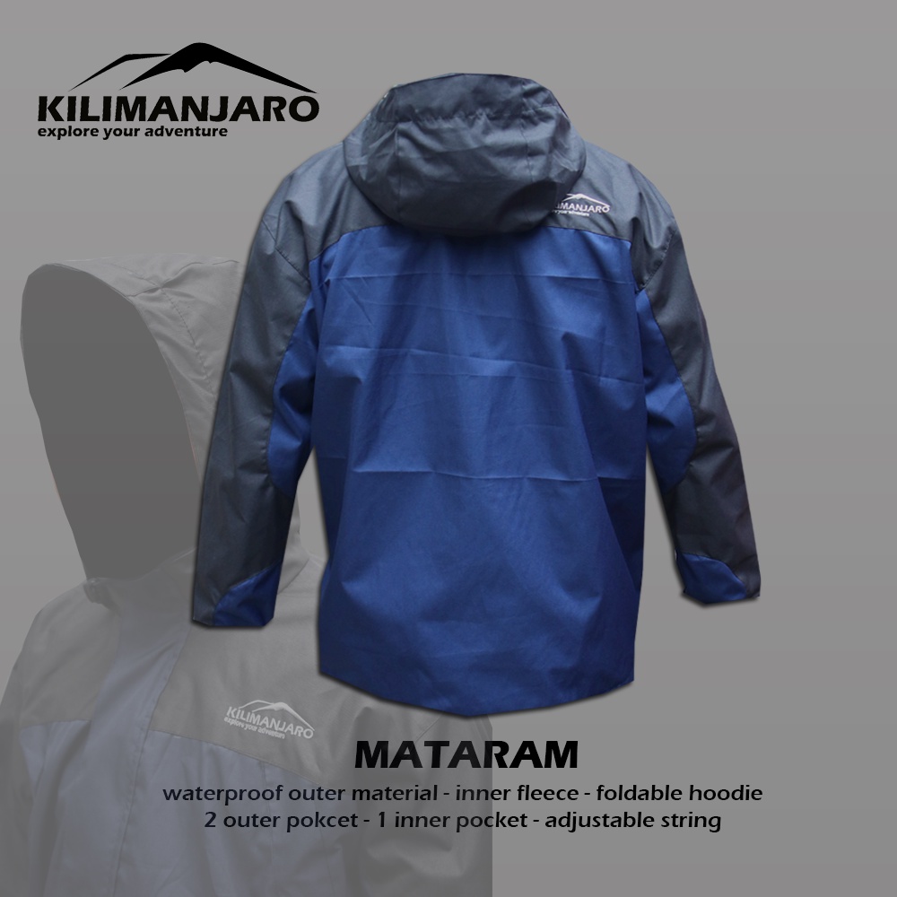 Jaket Gunung WATERPROOF Kilimanjaro MATARAM - Jaket Super Hangat Outer Waterproof - Jaket Motor Hangat