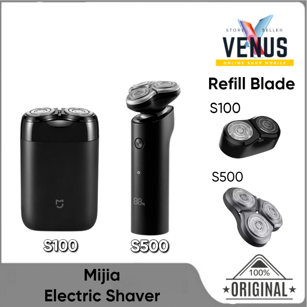 Mijia S100 S500 DobelFloat Cutter Head Electric Shaver IPX7 Waterproof