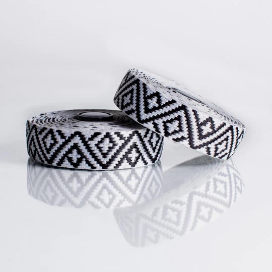 Bar tape -BTP POLY WOVEN  -DIAMOND WHITE/BLACK