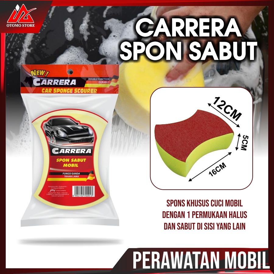 CRR SPON MOBIL Carrera Spon Sabut Cuci Mobil Spon Anti Lecet Carrera Busa Sabut Mobil Fungi Ganda Tahan Lama