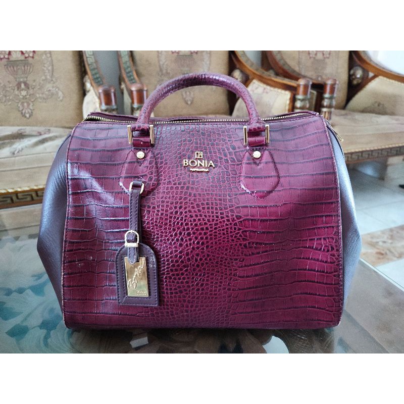 Preloved Tas Boniq Croco