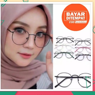 Kacamata Oval Fashion Wanita / Kacamata Oval Pria Wanita