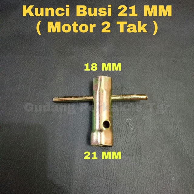 Kunci Busi 21MM Pendek / Kunci Busi Motor 2 Tak / Kunci Busi Yamaha