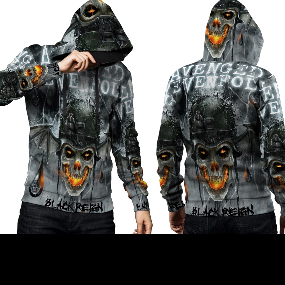 Jaket Hoodie Pria Avenged Sevenfold Fullprint - Sweater Hoodie Cowok Avenged Sevenfold Termurah