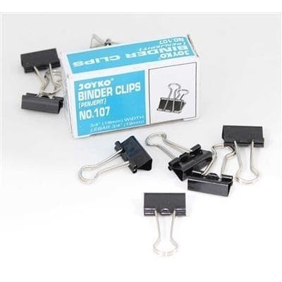 

SJS KENKO Binder Clips 107/ Penjepit Kertas/ Klip/ Aksesoris/ Jepitan