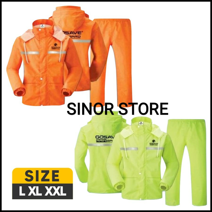 Jas Hujan RAINSHIELD Industrial Safety Raincoat Setelan Baju Celana Motor Tebal dan Modis