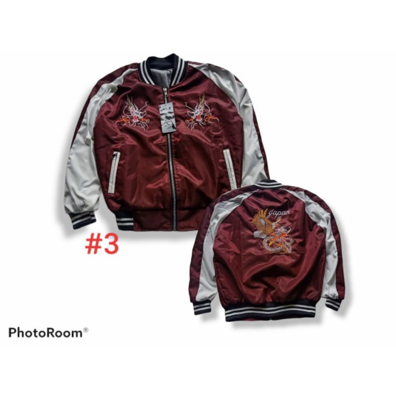 Jaket Anak Sukajan Pull Bordier /Usia 7-12 Tahun /Jaket Bomber Anak Terlaris