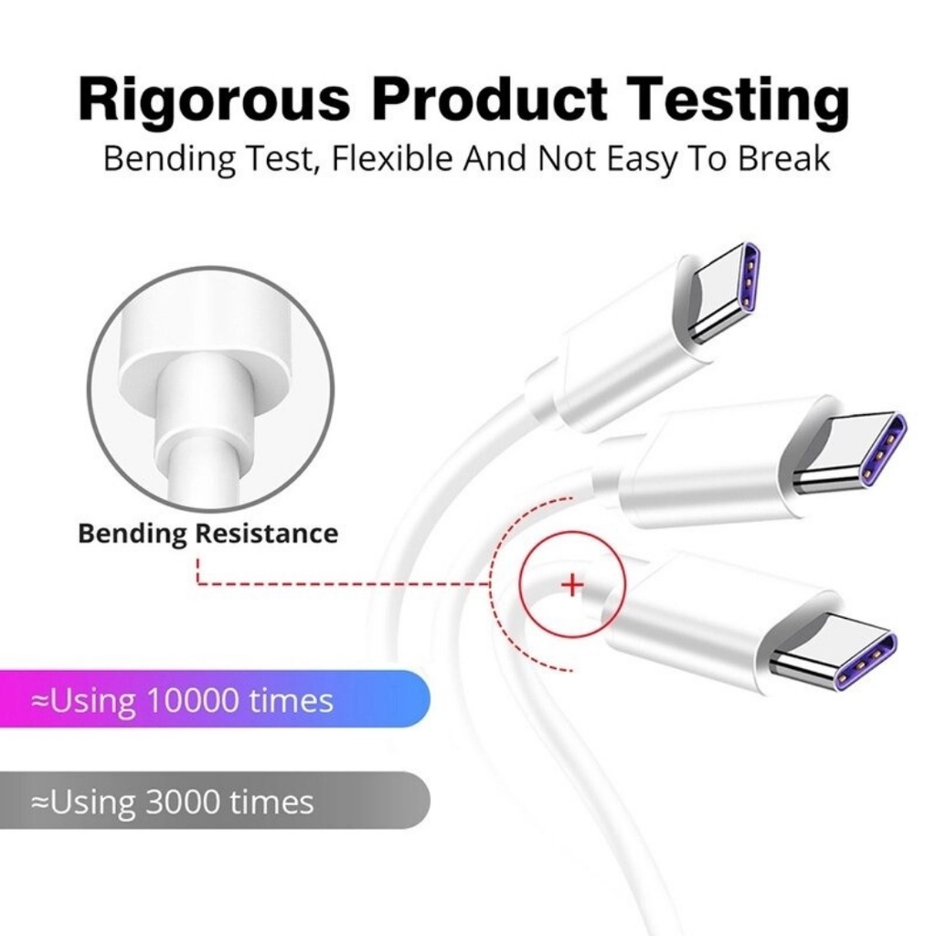 Kabel Charger Type C fast charge Xiaomi Realme Oppo Vivo Samsung Lenovo Poco Asus Universal Type C Data Charging