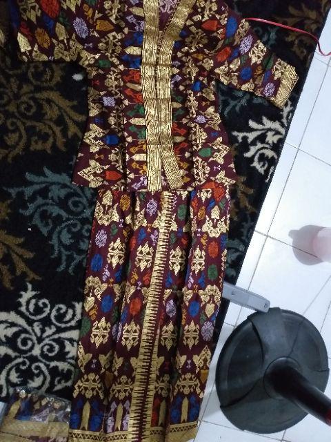 Setelan Baju Kebaya Pramugari Santika Panjang