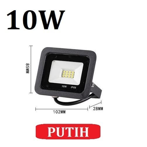 lampu led sorot 10 WATT PUTIH floodlight /LED KAP SOROT PHILIPS MODEL