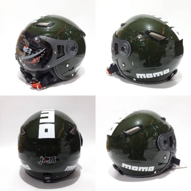 Helm Jpn Momo pilot Army Gloss