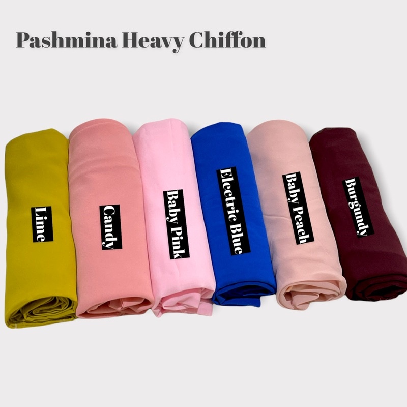 PASHMINA TURKISH HEAVY CHIFFON / Pashmina  Turkish PART II