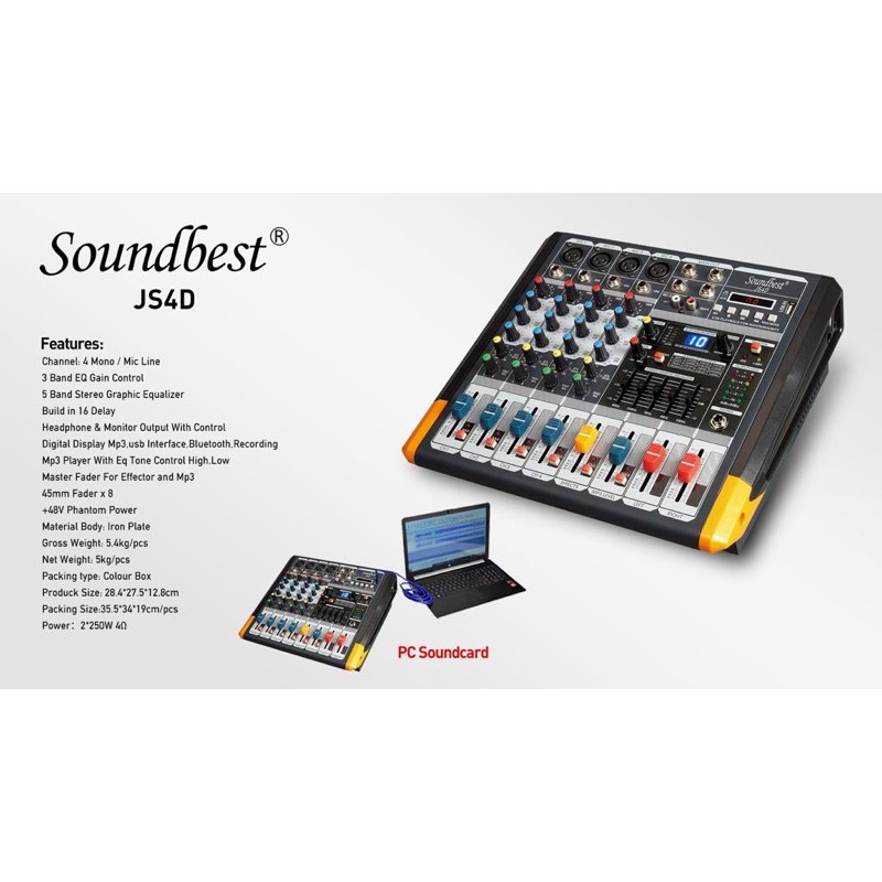 power mixer soundbest js 4 d . power mixer 4 channel soundbest . power mixer 4 canel