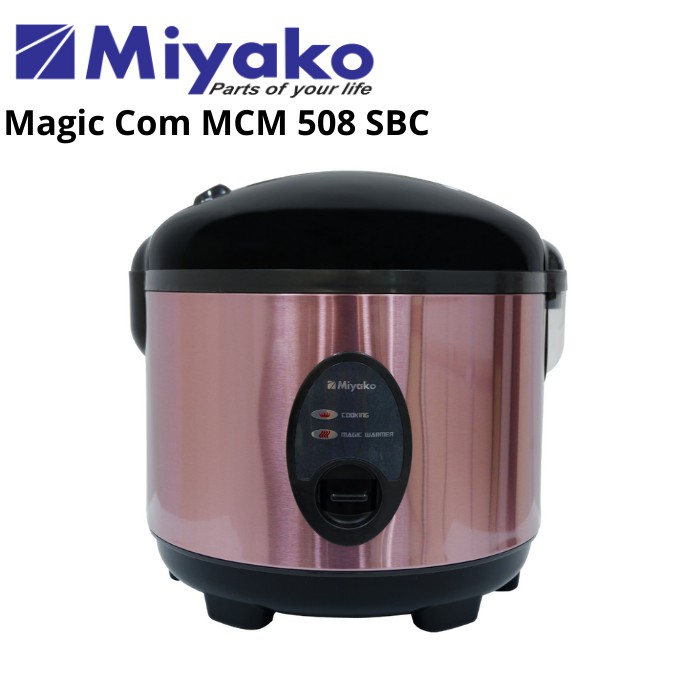 Rice Cooker Miyako MCM508 SBC | Penghangat Penanak Nasi Magic Com Kom MCM 508 Resmi Magicom Magickom