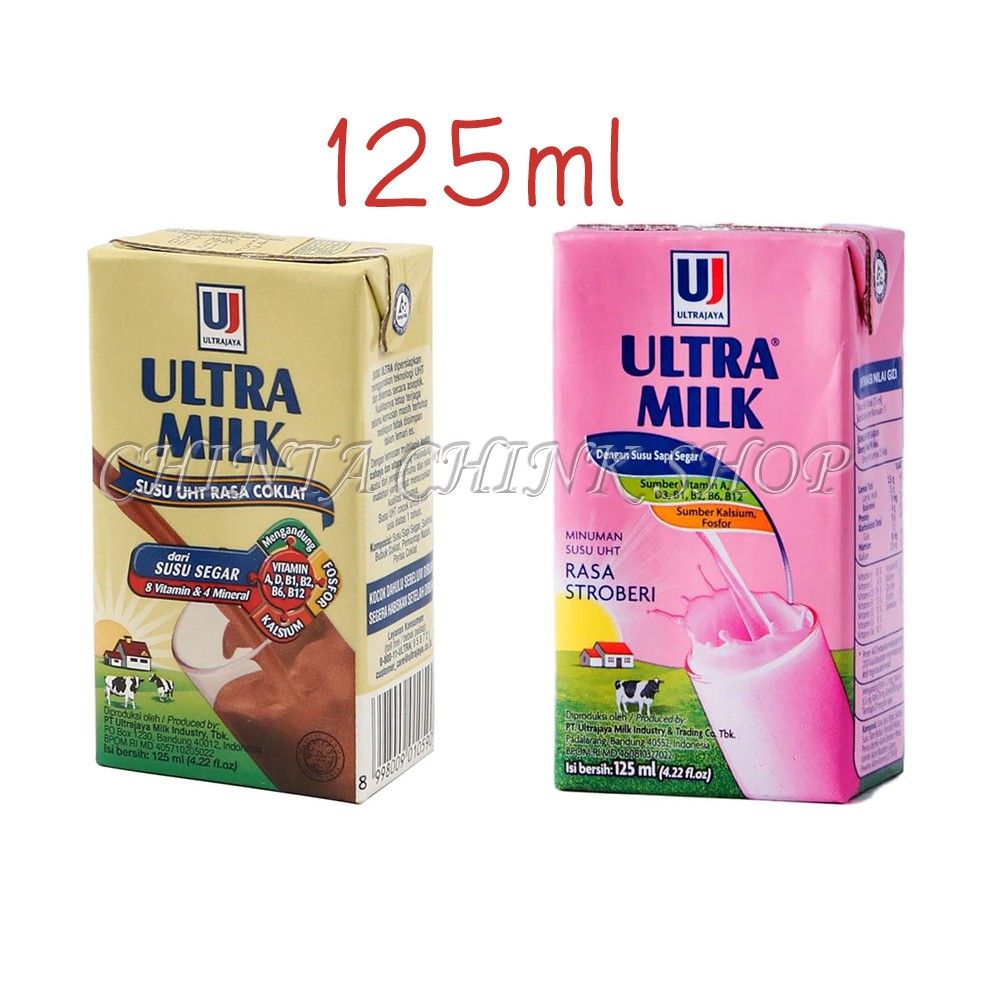 Susu UHT Ultra Milk Kotak Varian Rasa 125ml Shopee Indonesia