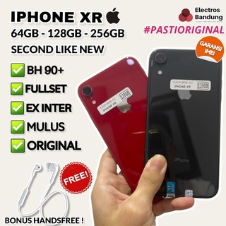 apple iphone xr 64gb 128gb 256gb second mulus fullset oem ex inter original like new bergaransi jaminan 100 original bisa cod