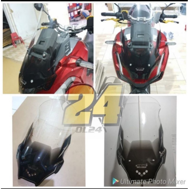 Winshiel/ Visor Honda ADV 150 Motif Carbon Black Series MHR