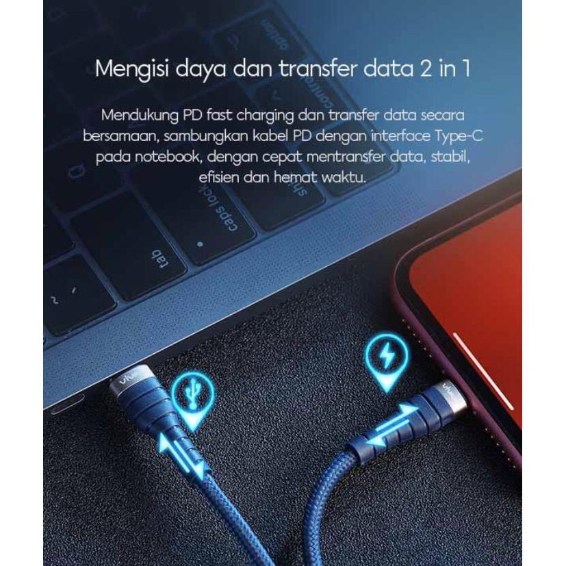 Kabel data fastcharging Type C to Lightning IP