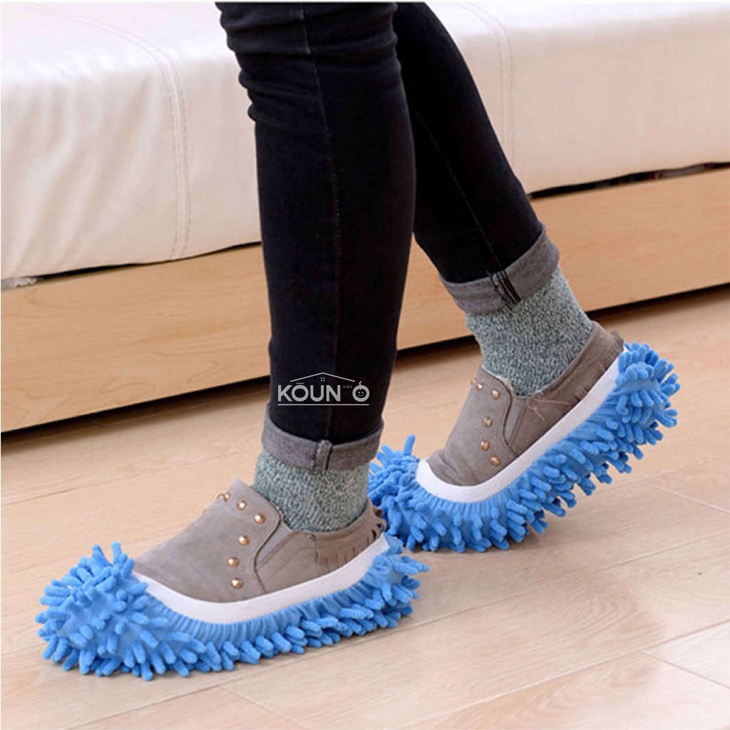 Kain Lap Pel Pembersih Lantai Kaki Sepatu Alat Pembersih Jendela Micro Fiber Cleaning Mop Shoes