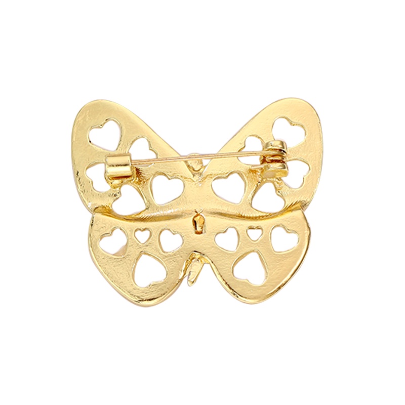 Pin Butterfly Berlian Imitasi 3 Warna Untuk Aksesoris Pakaian