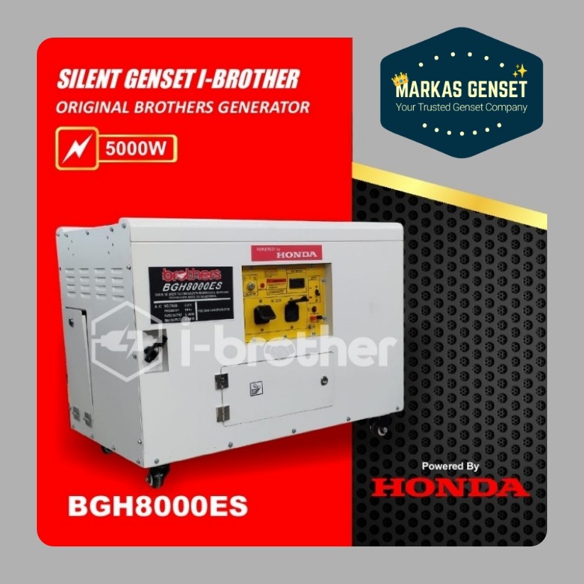 Genset bensin 5000 Watt | brother HONDA BGH 8000 ES | Bergaransi