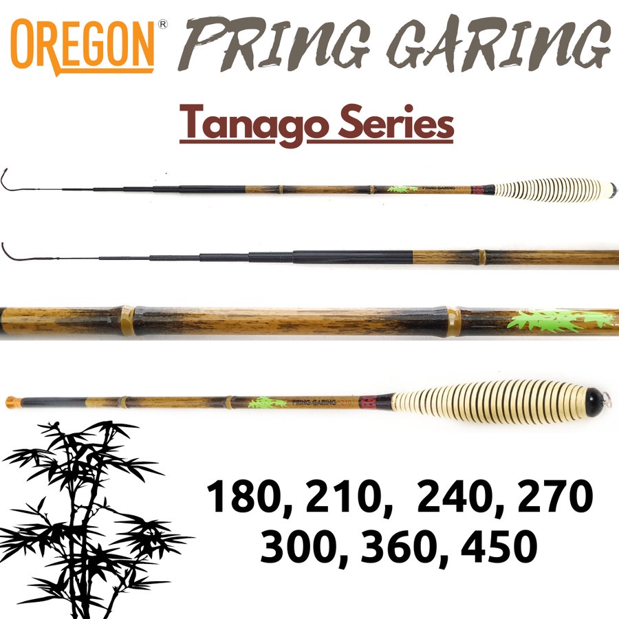 joran Tegek oregon pring garing tanago series  180 210 240 270 300 360 450 action lentur ukuran leng