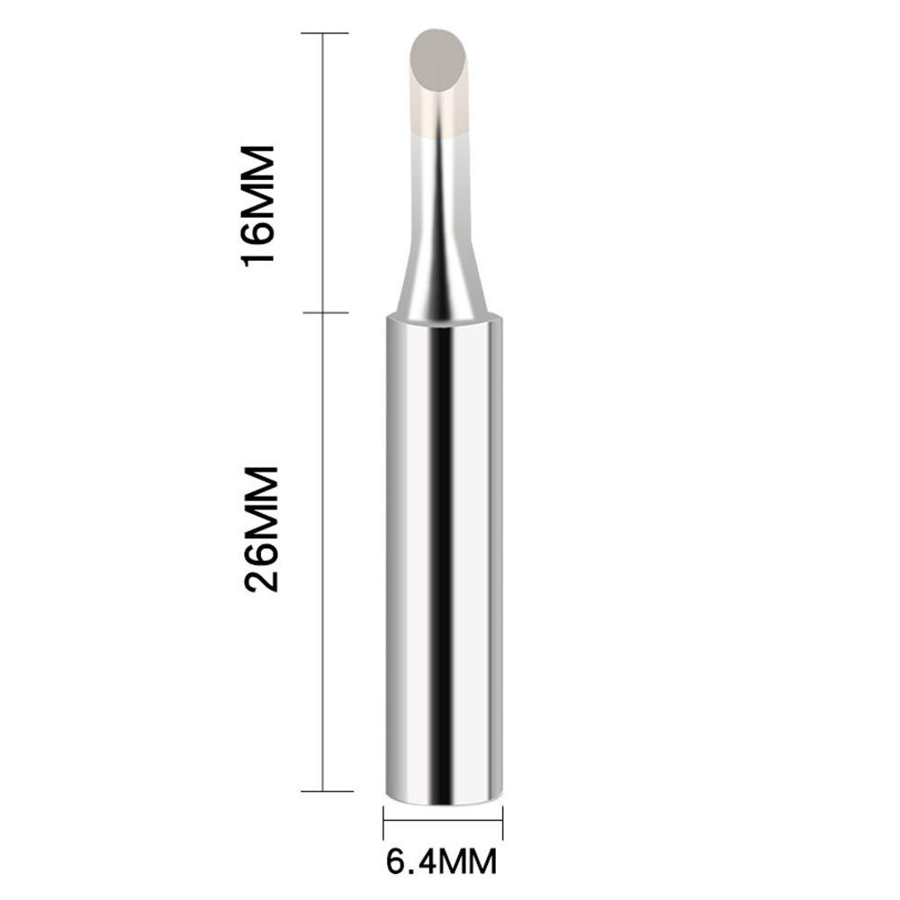 Solighter 10pcs Solder Ujung Besi Bebas Timah Tembaga Panas Internal 2.4D B I 3C K Untuk936 853D 8786D Rework Station