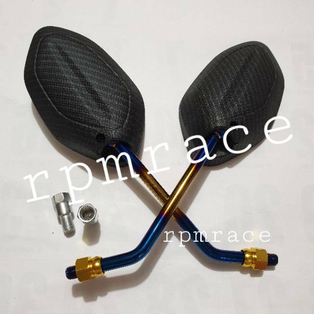 Kaca Spion Twotone Tangkai  Panjang Model Honda Beat Universal Honda Asli Bakaran