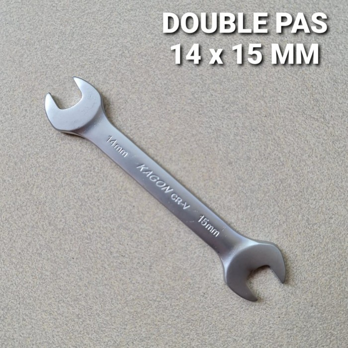 Kunci Double Pas KAGON CRV 14x15 MM