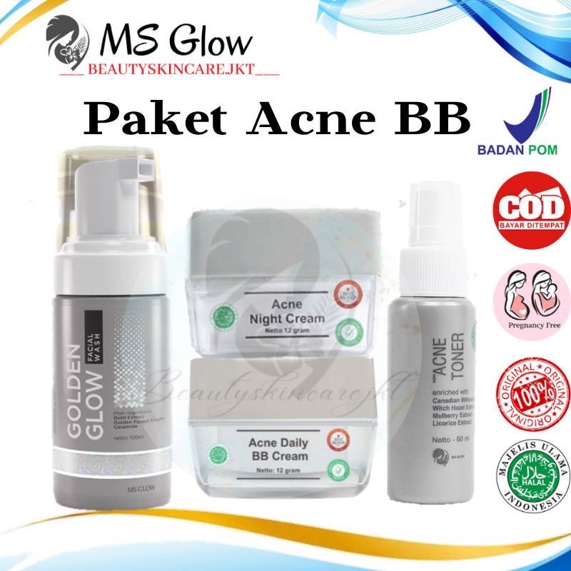 Ms Glow Paket Wajah Pakai Golden Wash