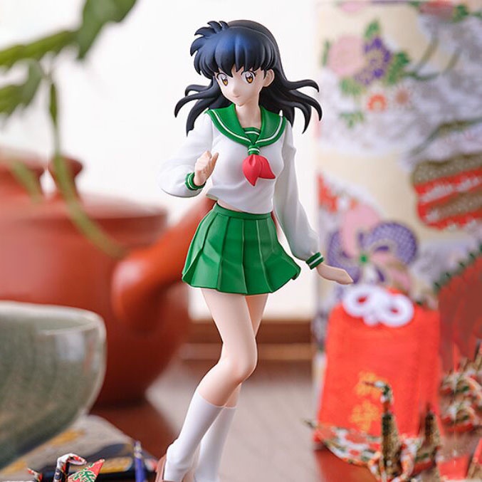 Action Figure Model Anime Inuyasha Higurashi Kagome Kikyou Sesshoumaru Bahan PVC Untuk Koleksi