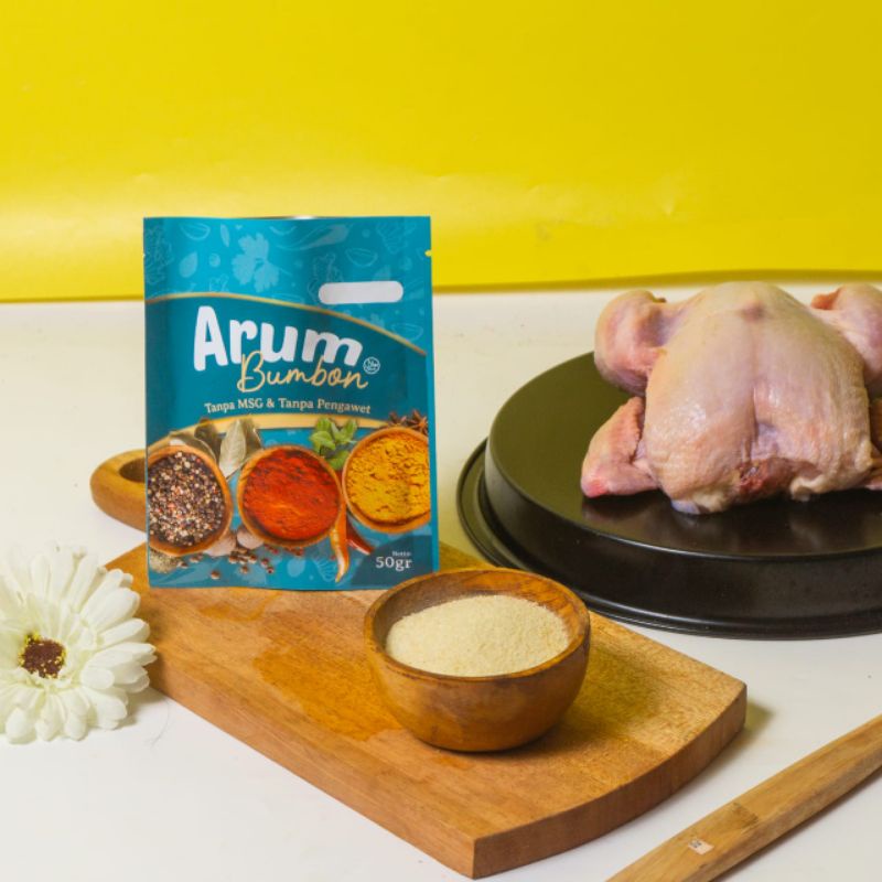 

Bumbu Dapur KALDU AYAM /Chicken Broth Powder "Arum Bumbon" (Non Msg & Pengawet)