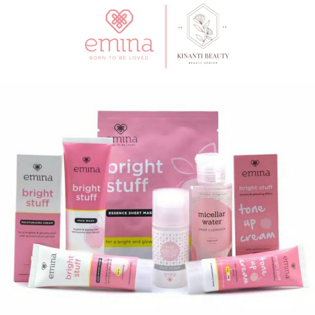 Paket SkinCare Emina Original Bright Stuff Seris 6 In 1