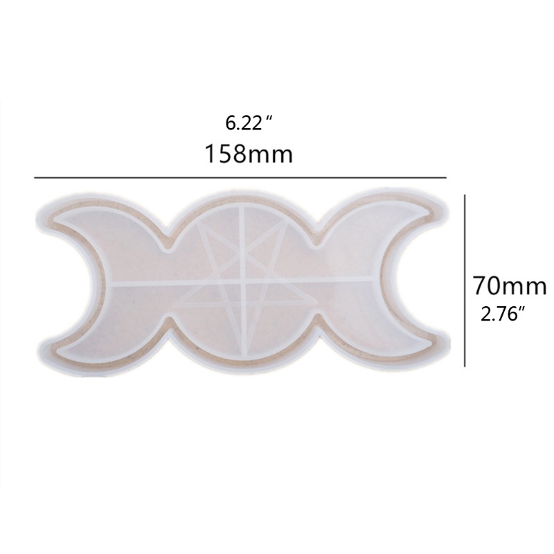 Siy Cetakan Silikon Bentuk Bulan Sabit Untuk Kerajinan Tangan DIY