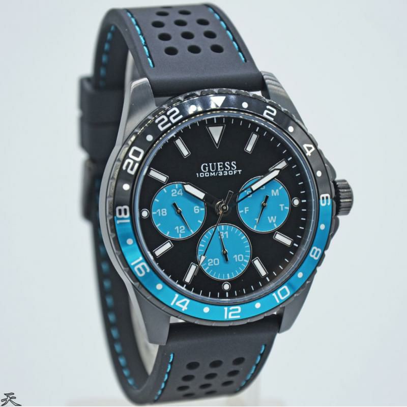 Jam Tangan pria Guess W1108G4 W1108G5 W1108G6 Rubber Original Murah